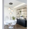 Avila Suspension Luminaires Globo Lighting LED Chrome, Noir, 1 lumière, Télécommandes