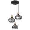 Dorthy Suspension Luminaires Globo Lighting Gris, Noir, 3 lumières