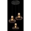 Dorthy Suspension Luminaires Globo Lighting Gris, Noir, 3 lumières