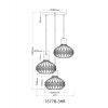 Dorthy Suspension Luminaires Globo Lighting Gris, Noir, 3 lumières