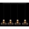 Dorthy Suspension Luminaires Globo Lighting Gris, Noir, 4 lumières