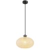 Brokana Suspension Luminaires Globo Lighting Chrome, Noir, 1 lumière