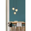 Ulf Suspension Luminaires Globo Lighting Noir, 3 lumières