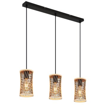 Mali Suspension Luminaires Globo Lighting Noir, 3 lumières