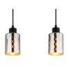 Alonso Suspension Luminaires Globo Lighting Noir, 3 lumières