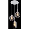 Nesa Suspension Luminaires Globo Lighting Blanc, 3 lumières