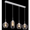 Nesa Suspension Luminaires Globo Lighting Blanc, 4 lumières