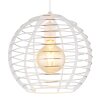 Nesa Suspension Luminaires Globo Lighting Blanc, 1 lumière