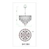 Elinor Lustre Luminaires Globo Lighting Or, 12 lumières