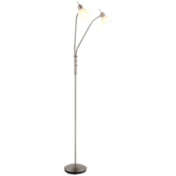 Malte Lampadaire Luminaires Globo Lighting Nickel mat, 2 lumières