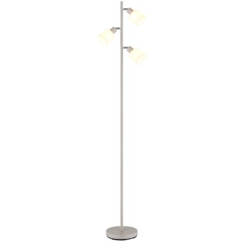 Trent Lampadaire Luminaires Globo Lighting Chrome, Sable, 3 lumières