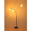 Brokana Lampadaire Luminaires Globo Lighting Chrome, Noir, 3 lumières