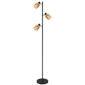 Mali Lampadaire Luminaires Globo Lighting Noir, 3 lumières
