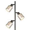 Villegas Lampadaire Luminaires Globo Lighting Noir, 3 lumières