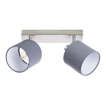 Atlanta Plafonnier Luminaires Globo Lighting Nickel mat, 2 lumières