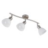 Malte Plafonnier Luminaires Globo Lighting Nickel mat, 3 lumières