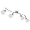 Malte Plafonnier Luminaires Globo Lighting Nickel mat, 4 lumières