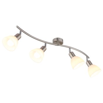 Malte Plafonnier Luminaires Globo Lighting Nickel mat, 4 lumières