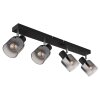 Jack Plafonnier Luminaires Globo Lighting Noir, 4 lumières