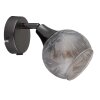 Frosta Applique murale, Spot mural Luminaires Globo Lighting Chrome, Noir, 1 lumière