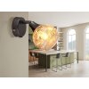 Frosta Applique murale, Spot mural Luminaires Globo Lighting Chrome, Noir, 1 lumière