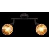 Frosta Plafonnier Luminaires Globo Lighting Chrome, Noir, 2 lumières