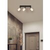 Villegas Plafonnier Luminaires Globo Lighting Noir, 3 lumières