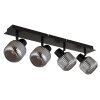 Tom Plafonnier Luminaires Globo Lighting Noir, 4 lumières