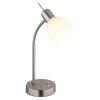 Malte Lampe à poser Luminaires Globo Lighting Nickel mat, 1 lumière