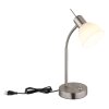 Malte Lampe à poser Luminaires Globo Lighting Nickel mat, 1 lumière