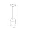 Polina Lampe à poser Luminaires Globo Lighting LED Blanc, 1 lumière