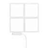 Fourlights Applique murale Luminaires Globo Lighting LED Blanc, 4 lumières, Télécommandes
