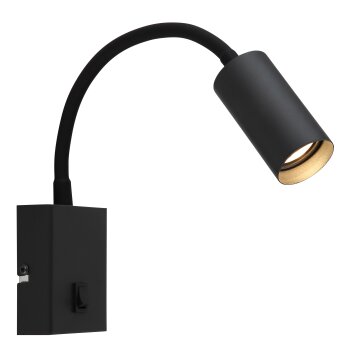 Este Applique murale Luminaires Globo Lighting LED Chrome, Noir, 1 lumière