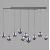 E-Infinity Suspension Luminaires Paul Neuhaus LED Gris, 10 lumières, Télécommandes