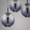 E-Infinity Suspension Luminaires Paul Neuhaus LED Gris, 10 lumières, Télécommandes