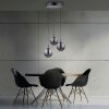 E-Infinity Suspension Luminaires Paul Neuhaus LED Gris, 3 lumières, Télécommandes