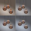 E-Infinity Suspension Luminaires Paul Neuhaus LED Bronze, 3 lumières, Télécommandes