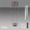 Clipse Suspension Luminaires Paul Neuhaus LED Bronze, 2 lumières, Télécommandes