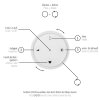 E-Loop Suspension Luminaires Paul Neuhaus LED Bronze, 2 lumières, Télécommandes
