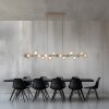 E-Popup Suspension Luminaires Paul Neuhaus LED Bronze, 18 lumières, Télécommandes
