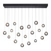 Popup Suspension Luminaires Paul Neuhaus LED Gris, 19 lumières, Télécommandes