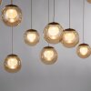 Popup Suspension Luminaires Paul Neuhaus LED Bronze, 19 lumières, Télécommandes