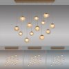 Popup Suspension Luminaires Paul Neuhaus LED Bronze, 13 lumières, Télécommandes