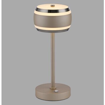 Rings Lampe à poser Luminaires Paul Neuhaus LED Bronze, Chrome, 1 lumière