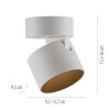 Cup Plafonnier Luminaires Paul Neuhaus LED Blanc, 1 lumière