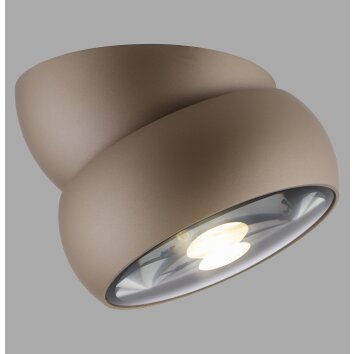 Move Plafonnier Luminaires Paul Neuhaus LED Bronze, 1 lumière