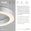 Round Plafonnier Luminaires Paul Neuhaus LED Transparent, 1 lumière, Télécommandes