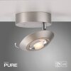 Oculis Plafonnier Luminaires Paul Neuhaus LED Transparent, 1 lumière