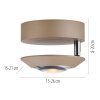 Oculis Plafonnier Luminaires Paul Neuhaus LED Bronze, 1 lumière