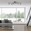 JARIK Plafonnier Luminaires Leuchten Direkt LED Noir, 7 lumières
